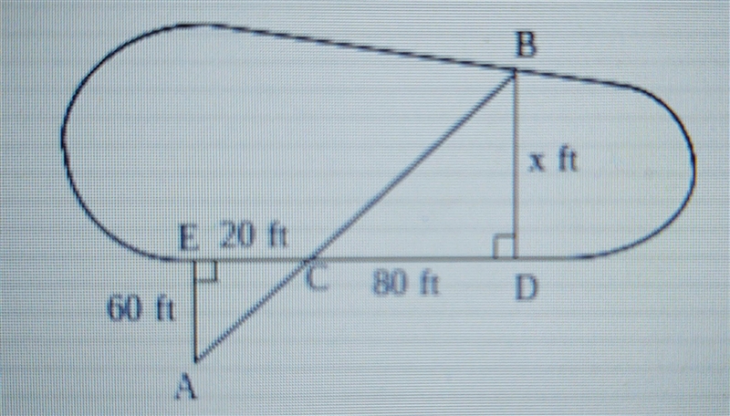 Look at picture. Angle AEC is congruent to angle BDC because right angles are congruent-example-1