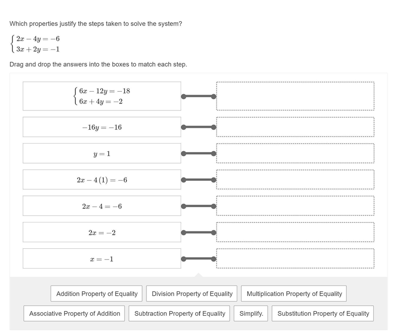 I really need help, pls help. :) Which properties justify the steps taken to solve-example-1