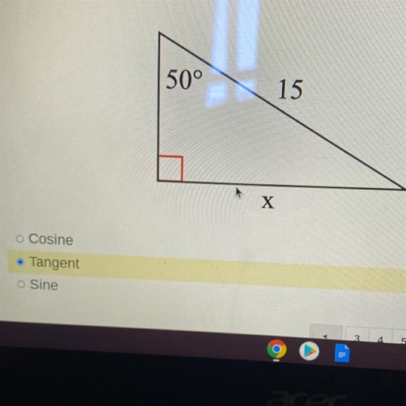 Is this correct?? ONLY ANSWER IF YOU ARE FOR SURE RIGHT! the question: “which trig-example-1