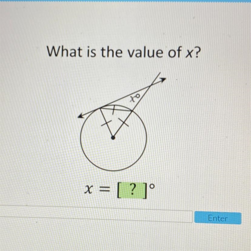 What is the value of x? x = [ ? ]-example-1