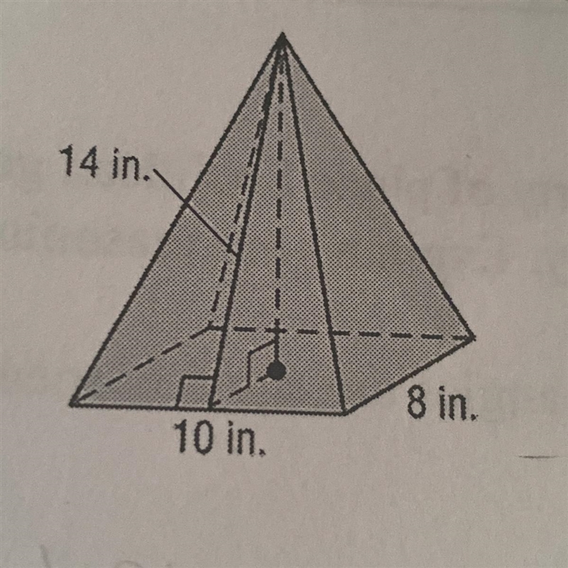 How do you find the volume of this pyramid with what is given? pls-example-1