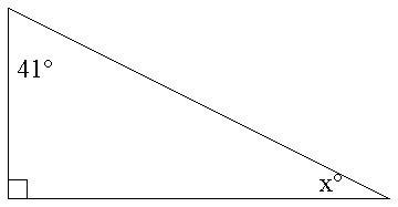 Use the drawing is shown below (not drawn to scale), to find the value of x. Need-example-1