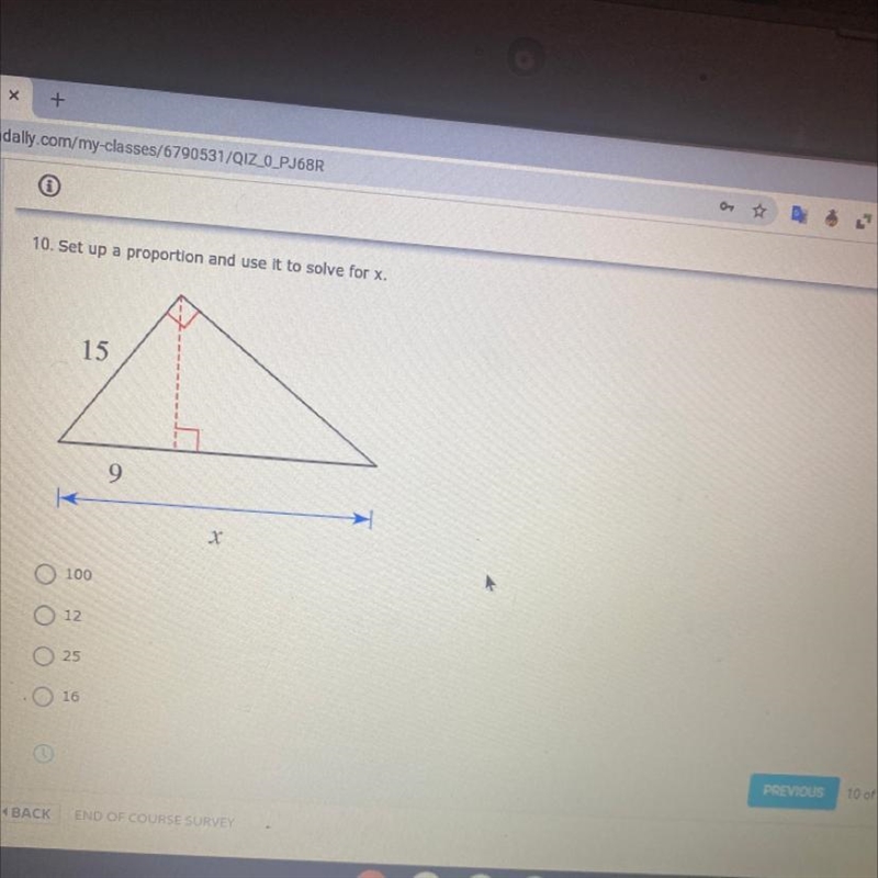 Set up a proportion and use it to solve for x-example-1