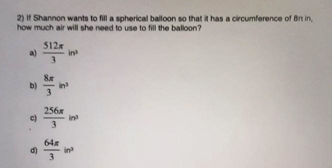 How much air will she need to use to fill the balloon ​-example-1