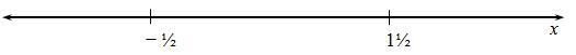 For each of the figures write an absolute value equation to satisfy the given solution-example-1