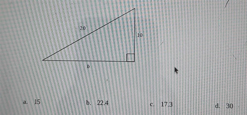 Find the length of the missing side. If necessary, round to the nearest tenth.​-example-1