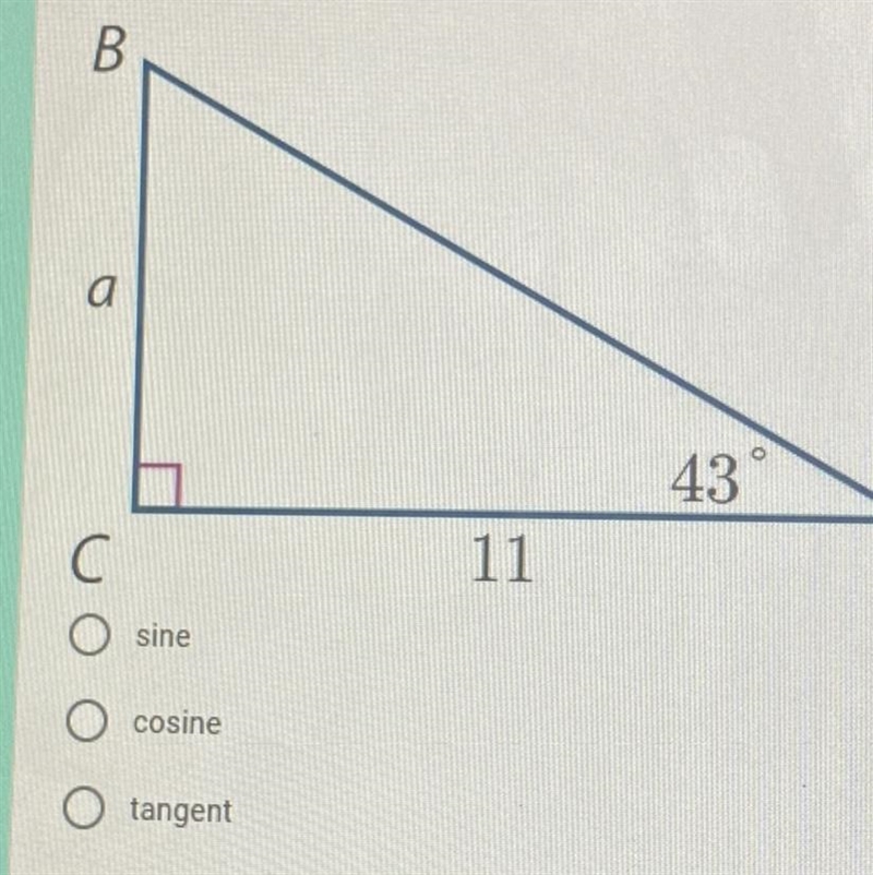 Which trig function would you use?-example-1