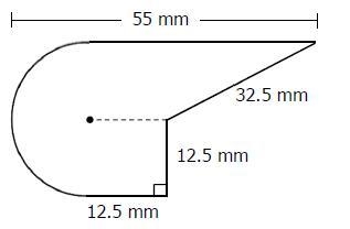 1. Find the area of the composite figure to the nearest hundredth. 2. Find the area-example-1