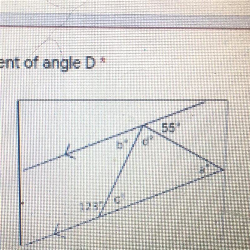 What is the measurement of angle D HELP PLS-example-1