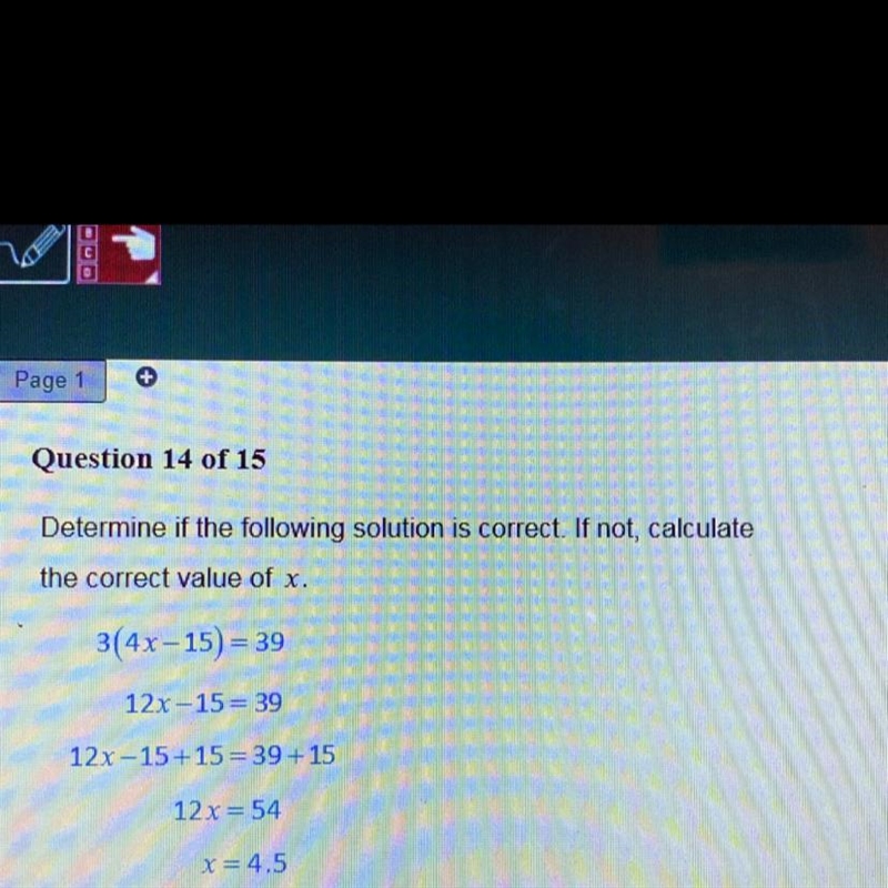 Please help I’m really bad at math.:( A)x=10 B)x=6 C)x=8 D)x=7 Have a great day you-example-1