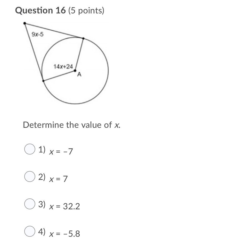 Determine the value of x.-example-1