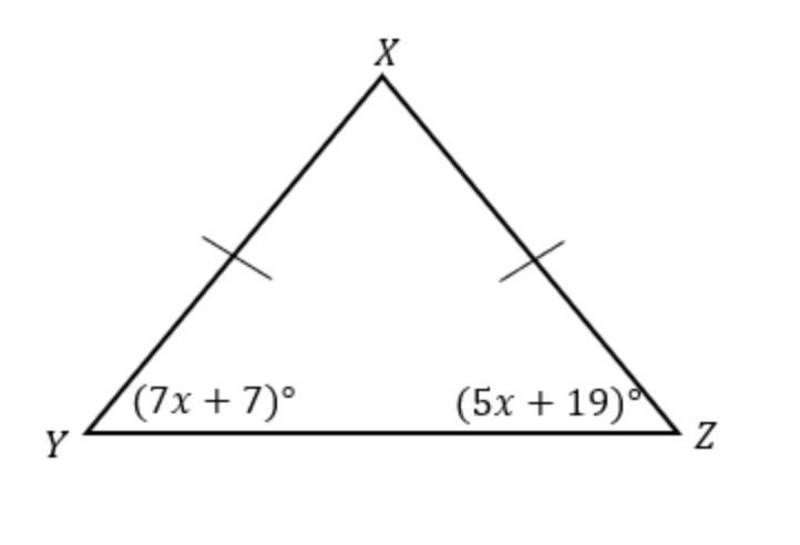 What is the measure of ∠ A. 60° B. 6° C. 42° D. 49°-example-1