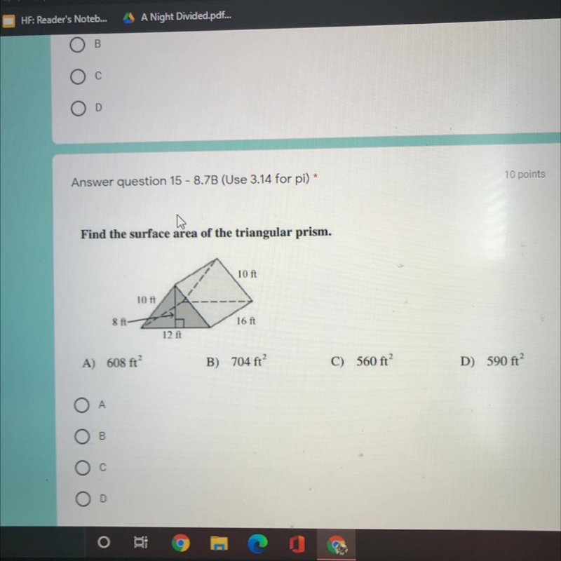 Triangular prism please help-example-1