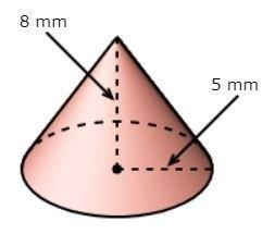 What is the volume of the cone to the nearest cubic millimeter? (Use ​π = 3.14) A-example-1