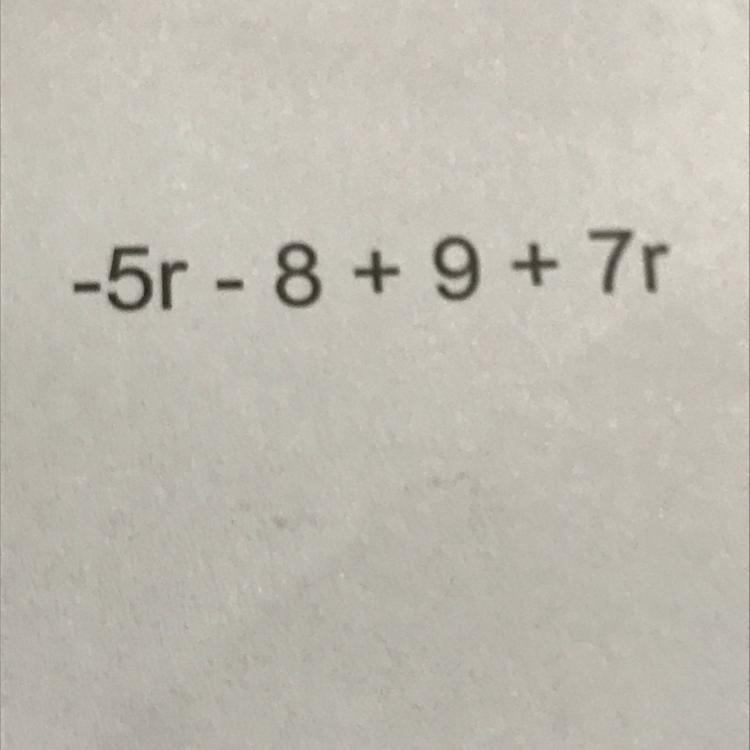 What are the combining like terms ?-example-1