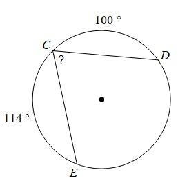 Find the measure of the indicated arc or angle. Assume that all lines that appear-example-1