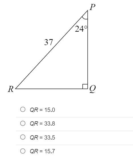 Identify QR rounded to the nearest tenth.-example-1