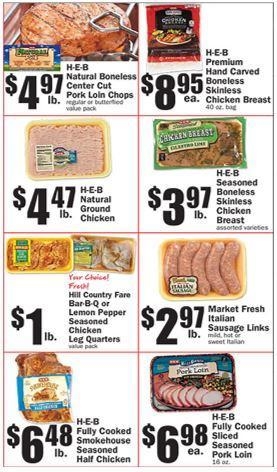 Using the grocery ad below, what is the cost of 3 pounds of pork chops, 4 pounds of-example-1