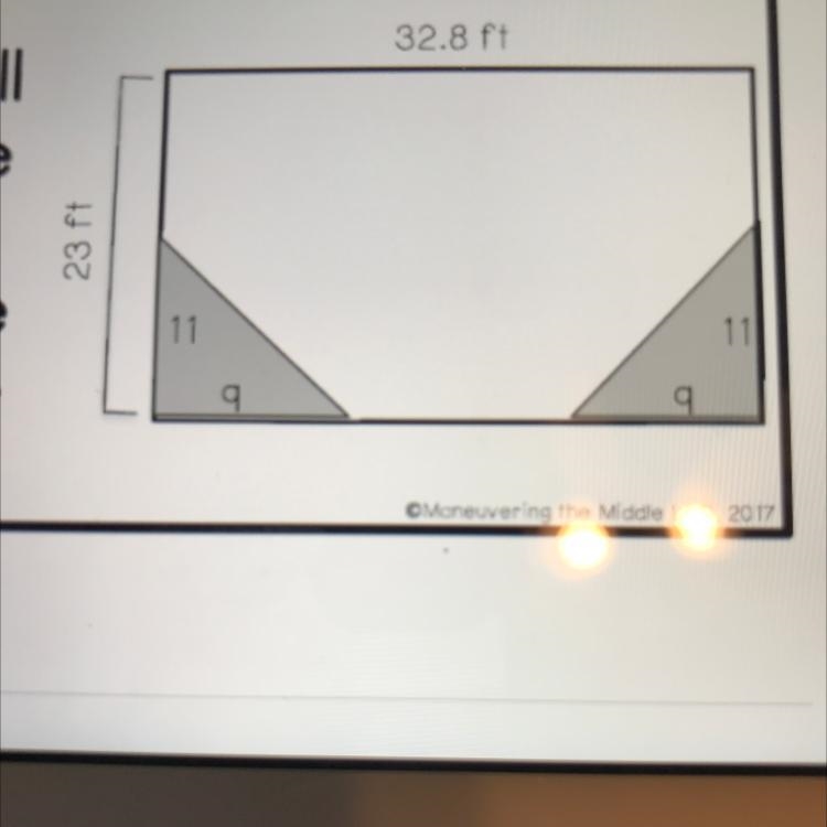 In a new movie theatre, seats will be installed in the unshaded area How many square-example-1