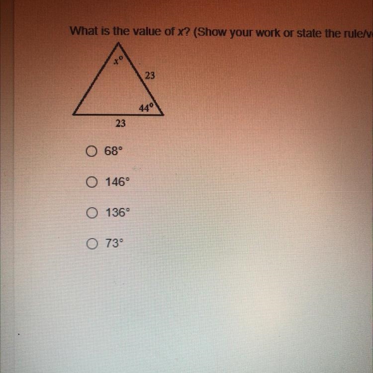 What is the value of x? Show your work-example-1