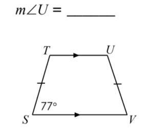 Find U of trapezoid TUVS-example-1