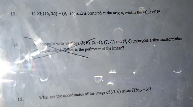 Need help with 13 and 15​-example-1