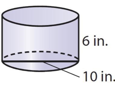 Please help me to find the volume of the cylinder-example-1