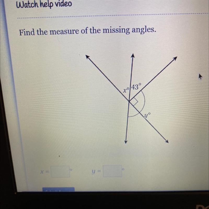 Find the measure of the missing angles.-example-1