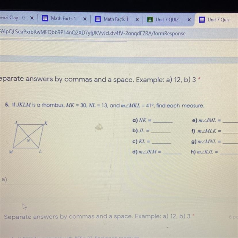 What is each measure of the rhombus?-example-1