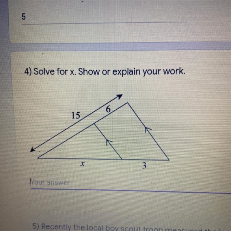 HELP ASAP Solve for x. Show or explain your work.-example-1