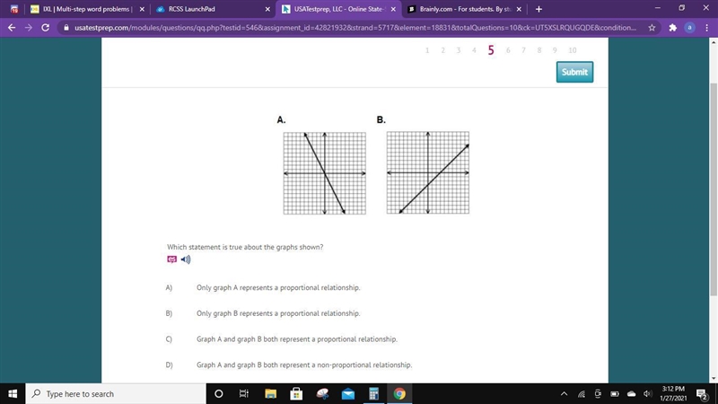 WHICH STAMENT IS TRUE ABOUT THE GRAPH SHOWN-example-1