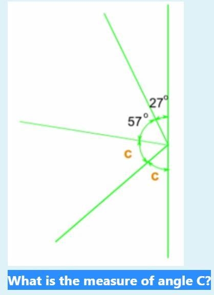 What is the measure of angle C?-example-1