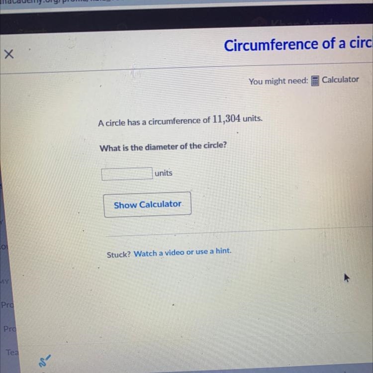 A circle has a circumference of 11,304 units-example-1