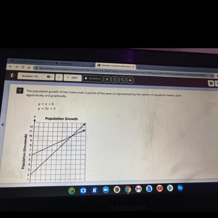 Which order pairs is the solution to the system of the equations? A. (4, 10) B. (10, 4) C-example-1