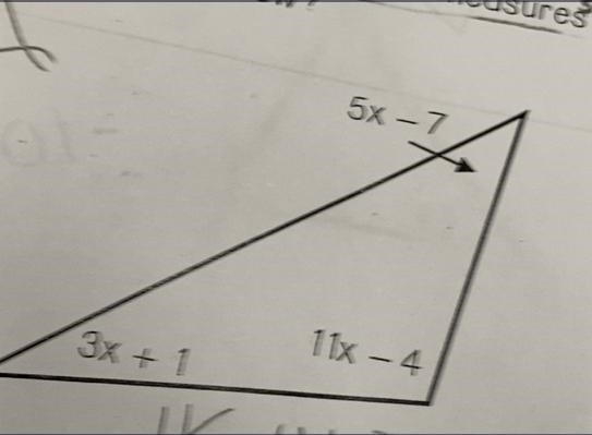 5x - 7 3x + 1 11x – 4 ❤️13 each❤️✌pls and ty-example-1