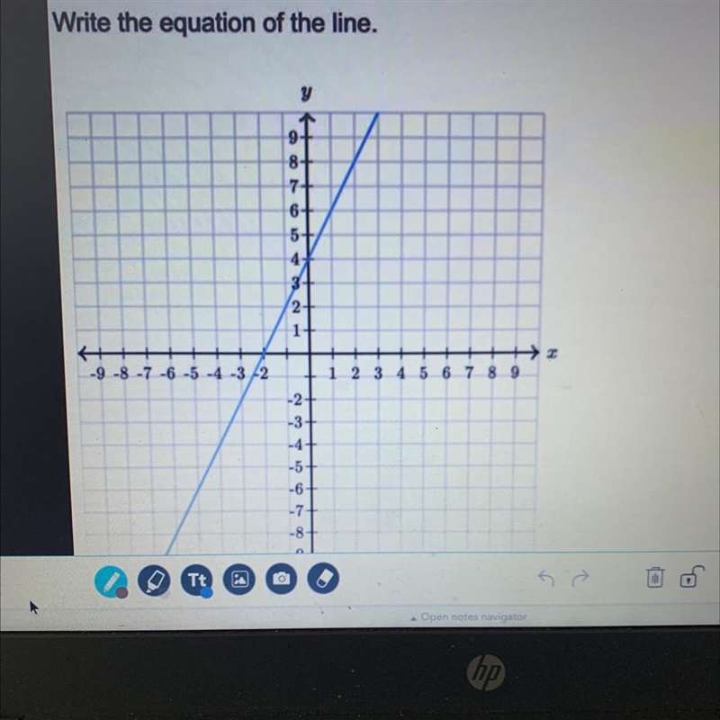 Write the equation of the line.-example-1