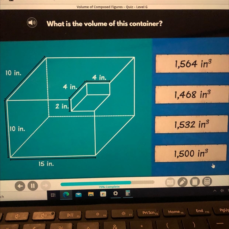 What is the volume of the container-example-1