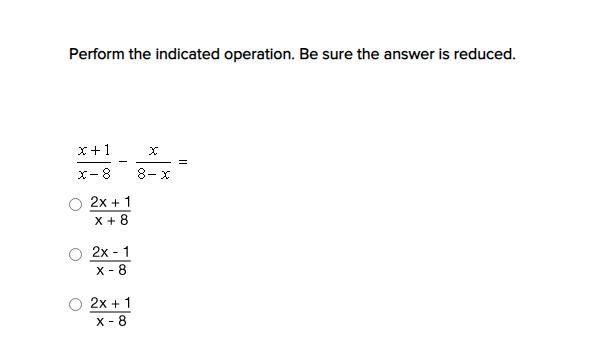 Preform the indicated operation. Be sure the answer is reduced.-example-1