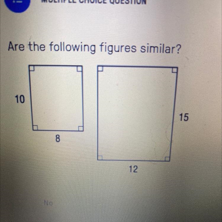 Are the following figures similar?-example-1