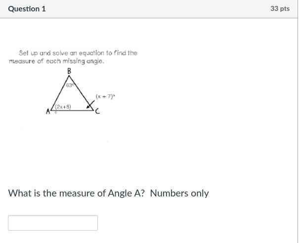 What is angle a and c if b is 63 degrees? You will get 100 points for answering please-example-1