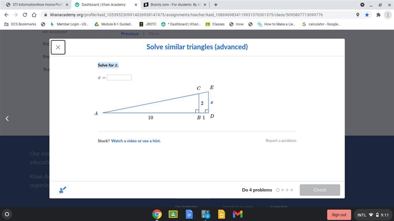 Solve for x. Look at the image attached thanks.-example-1