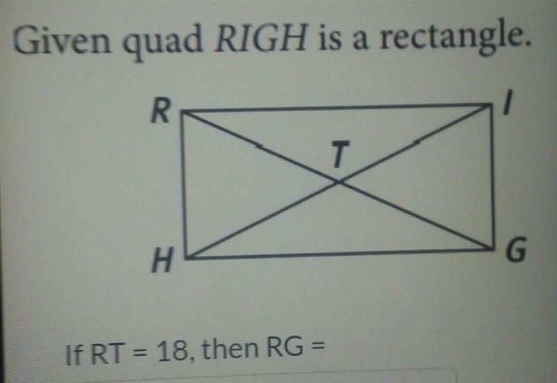 If RT = 18, then RG=​-example-1