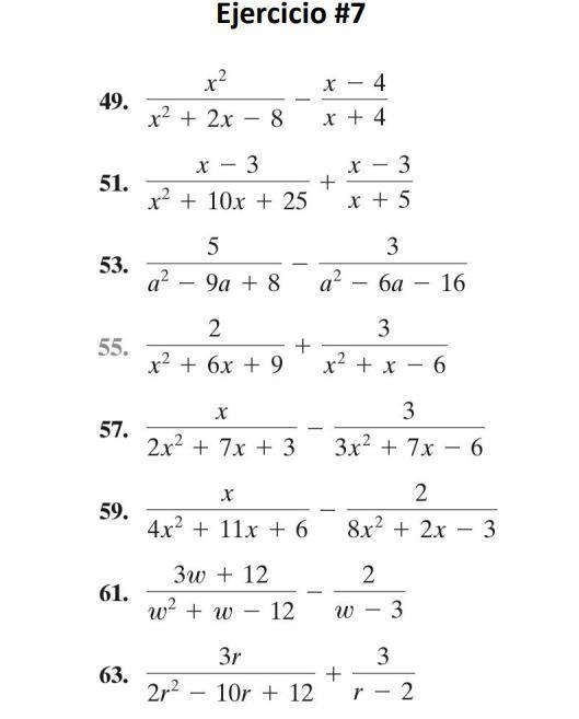 Help its addition and subtraction of Algebraic fractions of different denominator-example-1