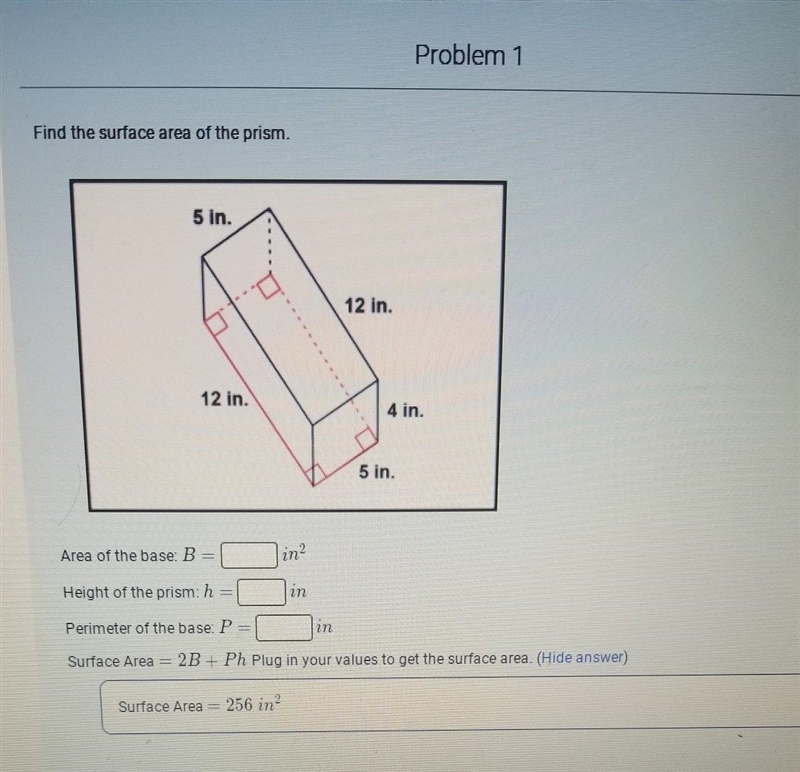 Find the surface area of the prism.​-example-1