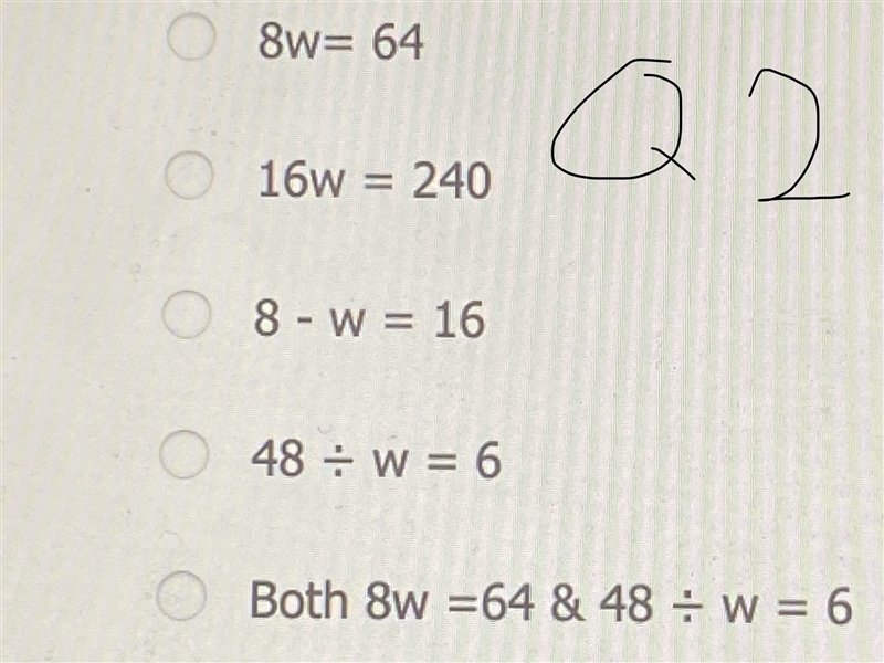 PLEASEEE HELPPP 1- Which equation best describes the situation below?5 less than a-example-1