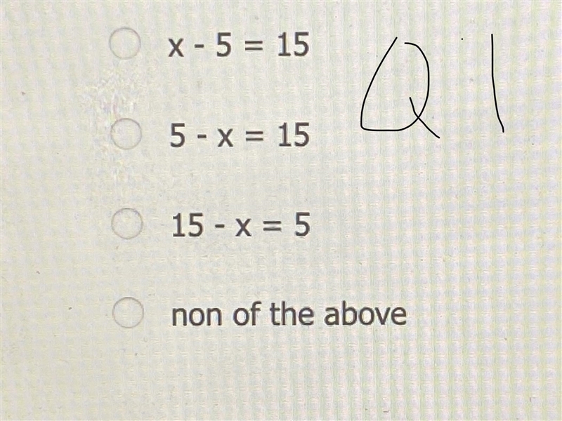 PLEASEEE HELPPP 1- Which equation best describes the situation below?5 less than a-example-3