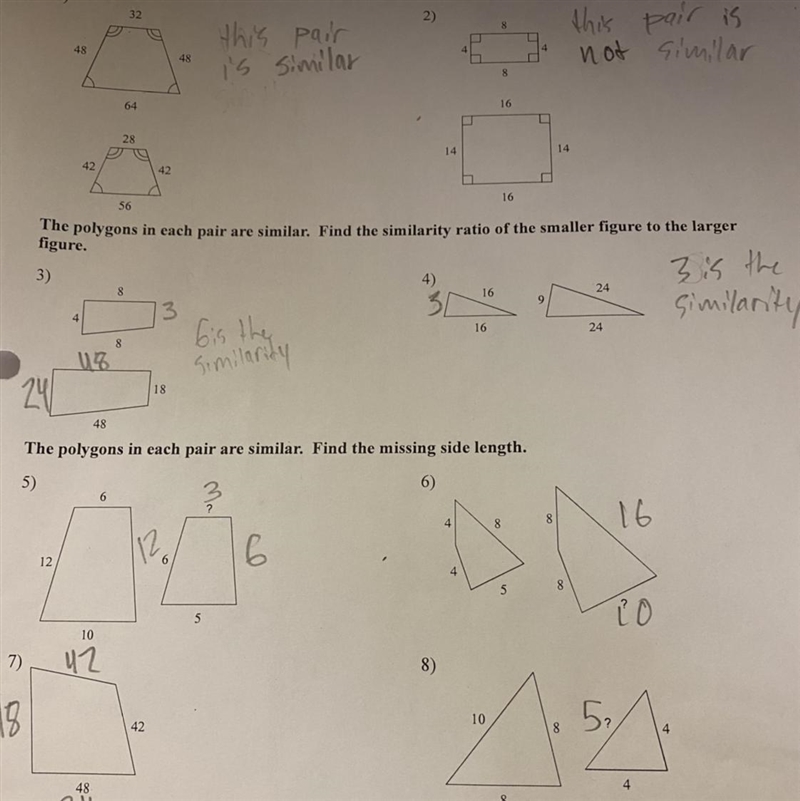 I need help I don’t know if these answers are right or not-example-1