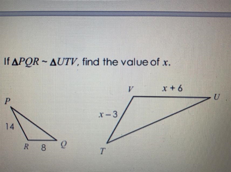 Find the value of x-example-1