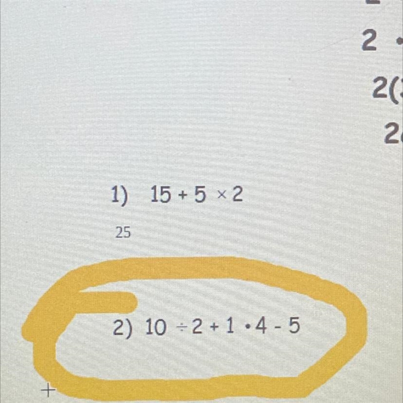 I need this answered but it needs to be answered using PEMDAS Number two please-example-1