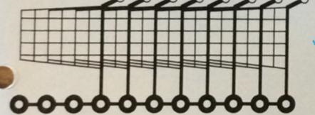 Please Help!!!! The drawing below shows a row of grocery carts that have "nested-example-1